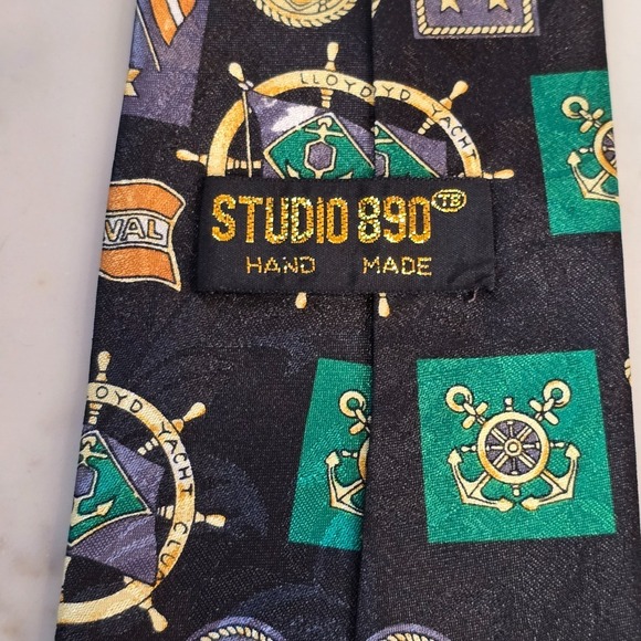 Robert Talbott Tie Lot Studio 890 Gordon Thomas Silk Linen 4 Necktie - Picture 3 of 16